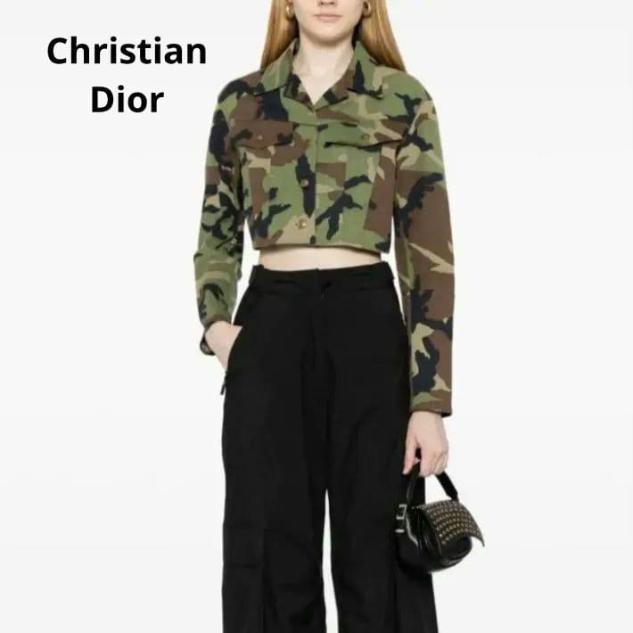 Dior ディオール ガリアーノミリタリー 迷彩クロップドジャケット y2kレア