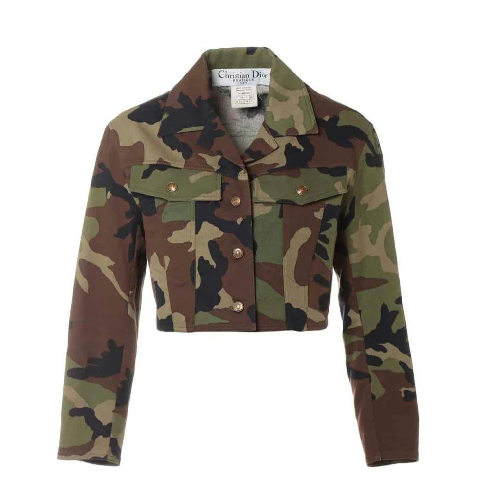 Dior ディオール ガリアーノミリタリー 迷彩クロップドジャケット y2kレア