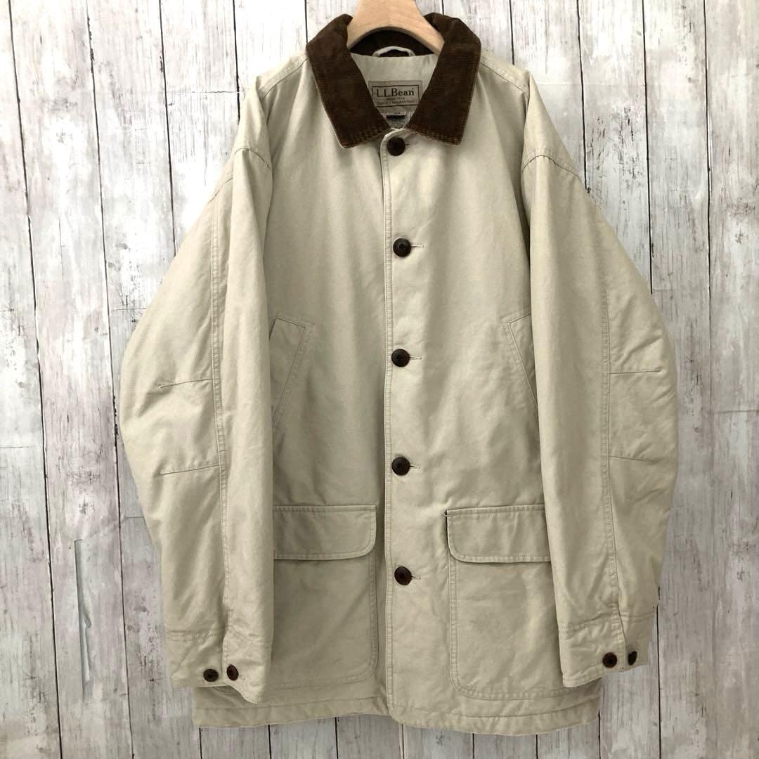 L.L.Beanエルエルビーン　中綿キルティングカバーオールジャケット　L 古着