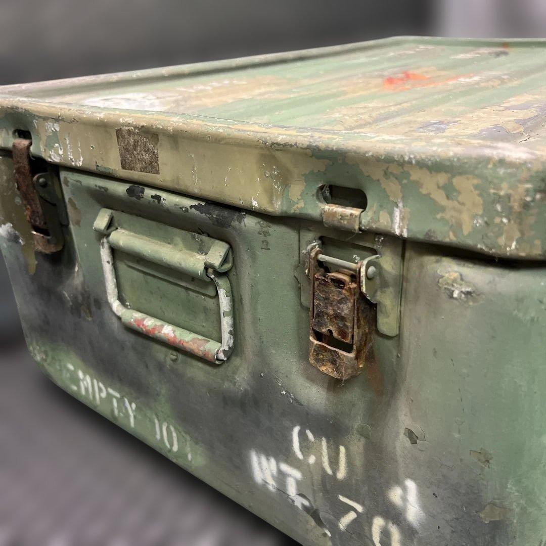 米軍実物放出品 US. ミリタリーアルミコンテナ ボックス BOX