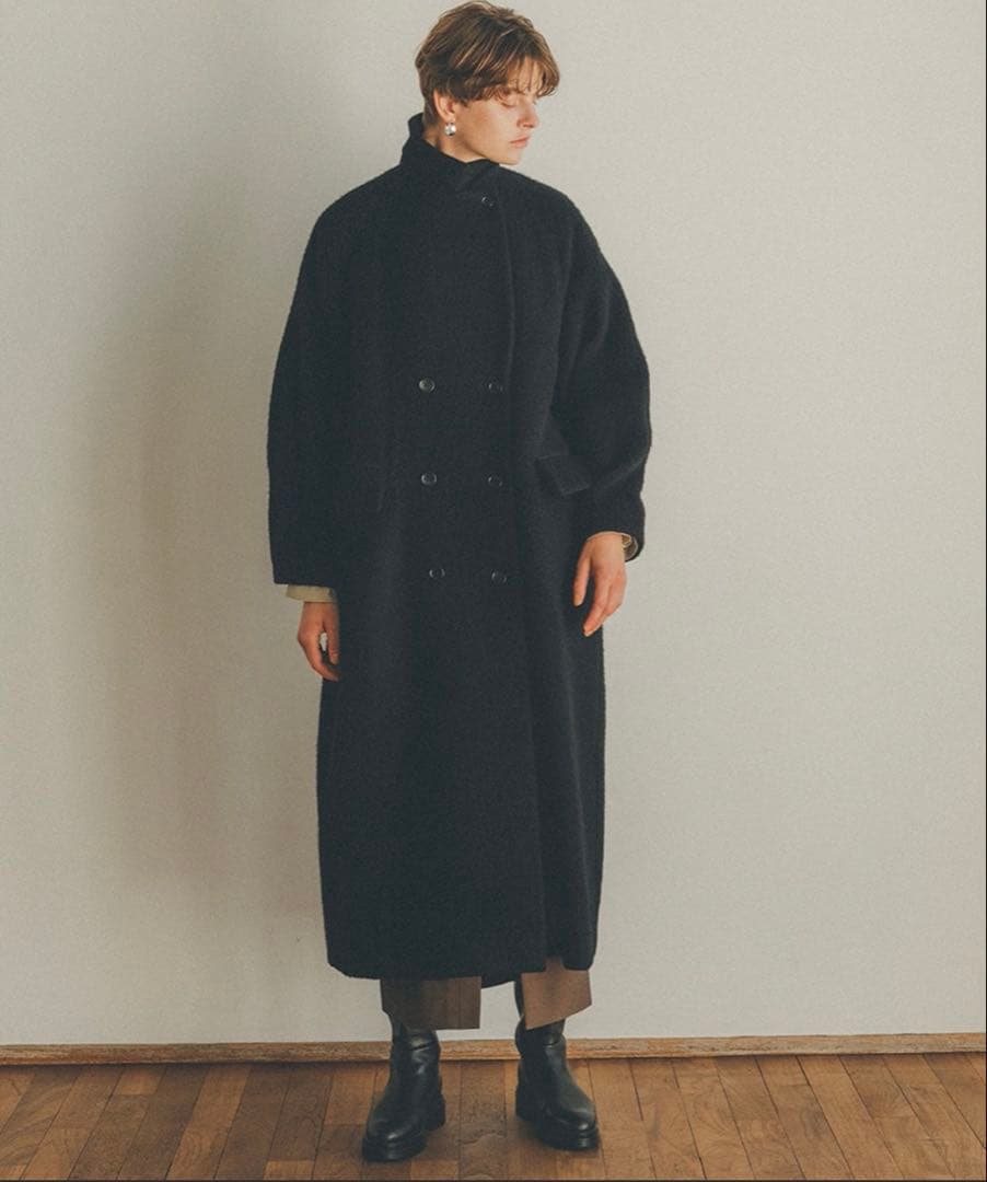 【CLANE(クラネ)】ダブルウールロングコート 11101-0092/サイズ1