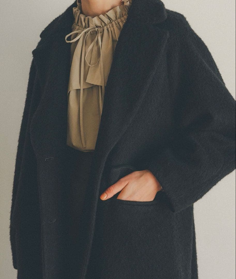 【CLANE(クラネ)】ダブルウールロングコート 11101-0092/サイズ1