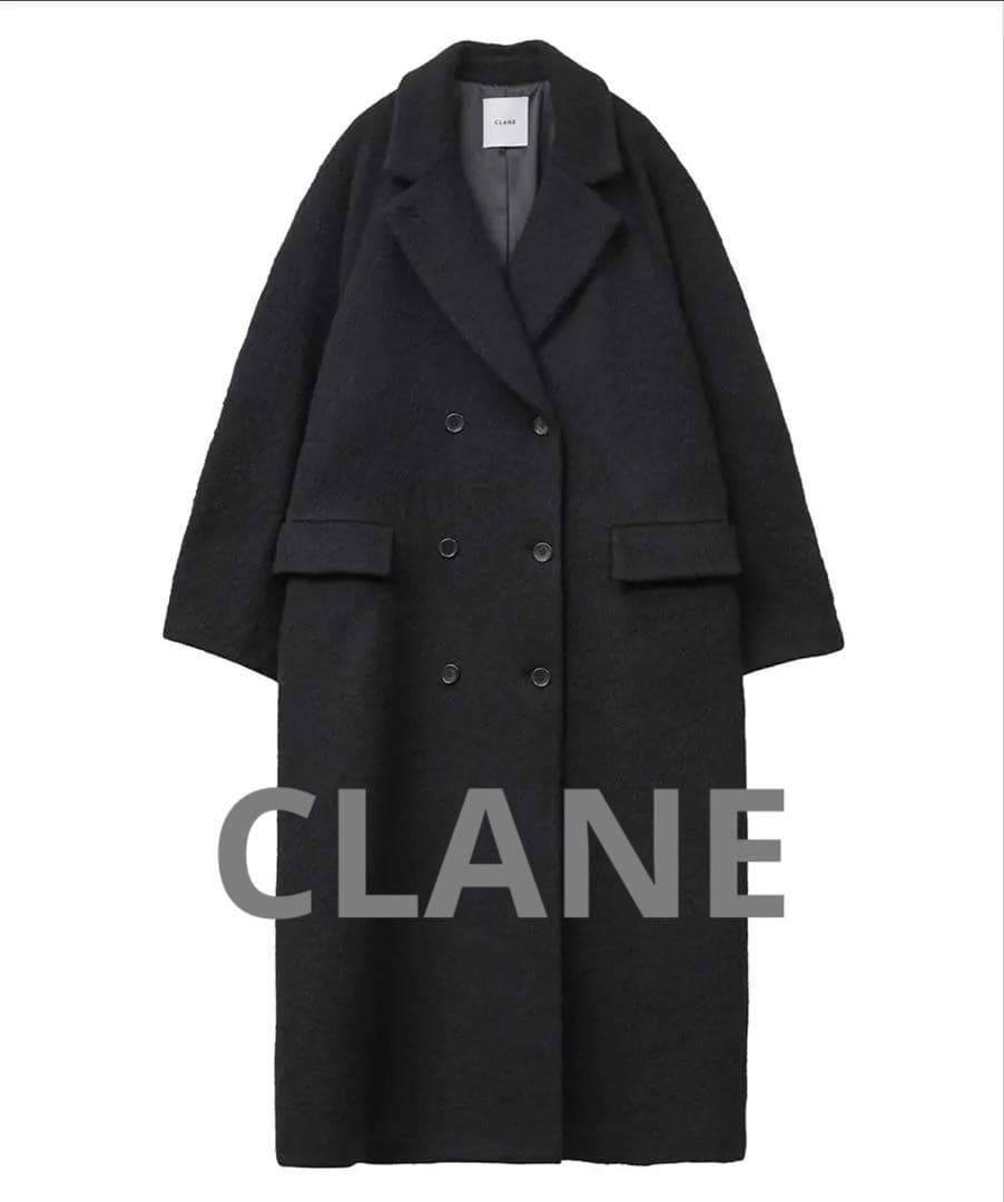 【CLANE(クラネ)】ダブルウールロングコート 11101-0092/サイズ1