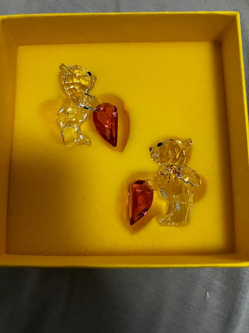 スワロフスキー 置物 クリスベア 2体 セット