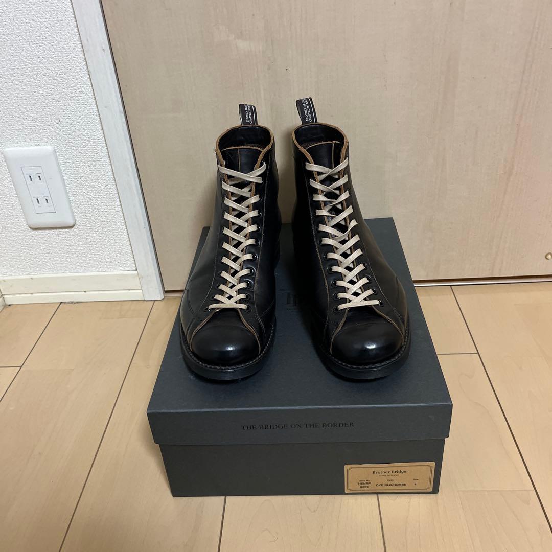 ブラザーブリッジ　ヘンリー　ホースハイド　サイズ8