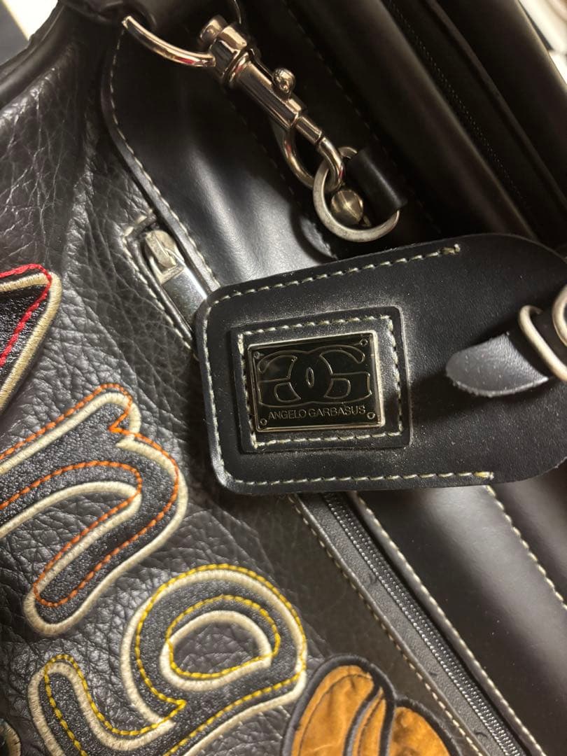 ANGELO GARBASUSゴルフレザーボストンバッグ