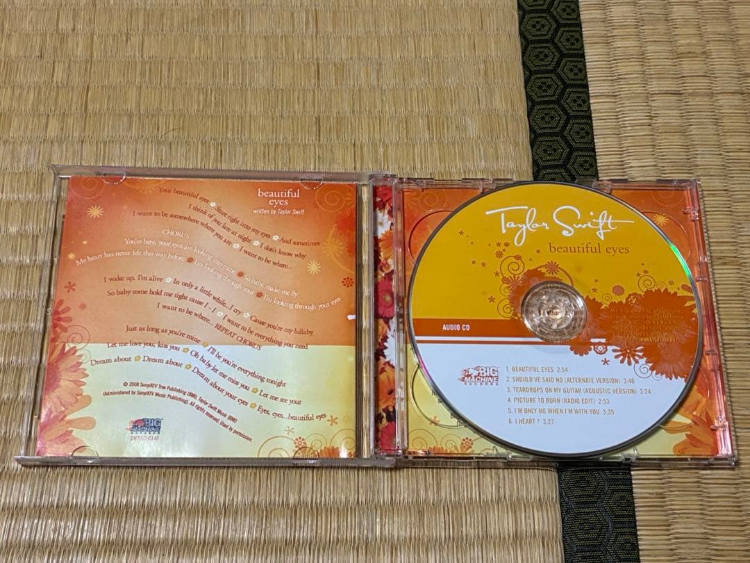 Taylor Swift beautiful eyes アルバム CD DVD