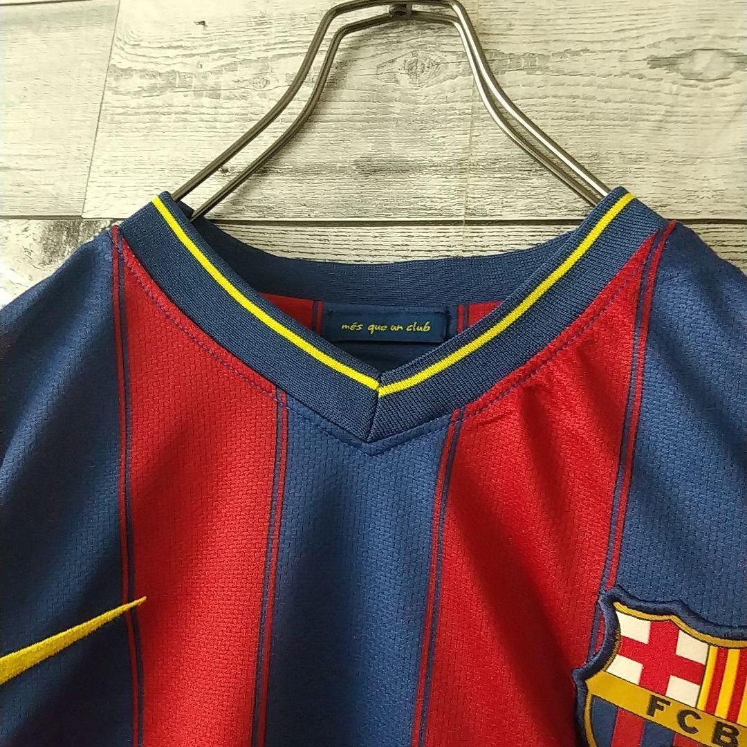 大人気☆ナイキ FCバルセロナ 刺繍 09/10 メッシ ユニフォーム M