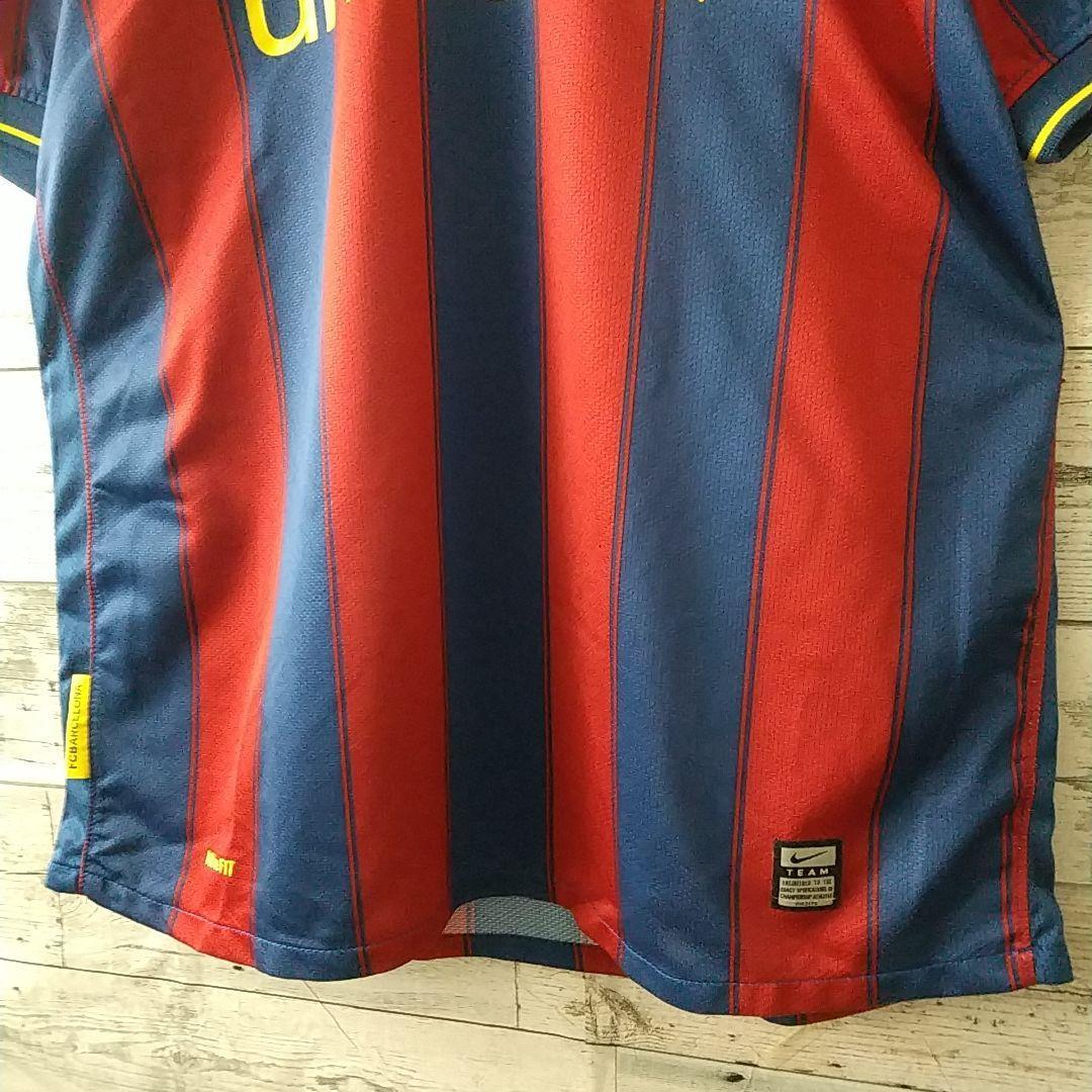 大人気☆ナイキ FCバルセロナ 刺繍 09/10 メッシ ユニフォーム M