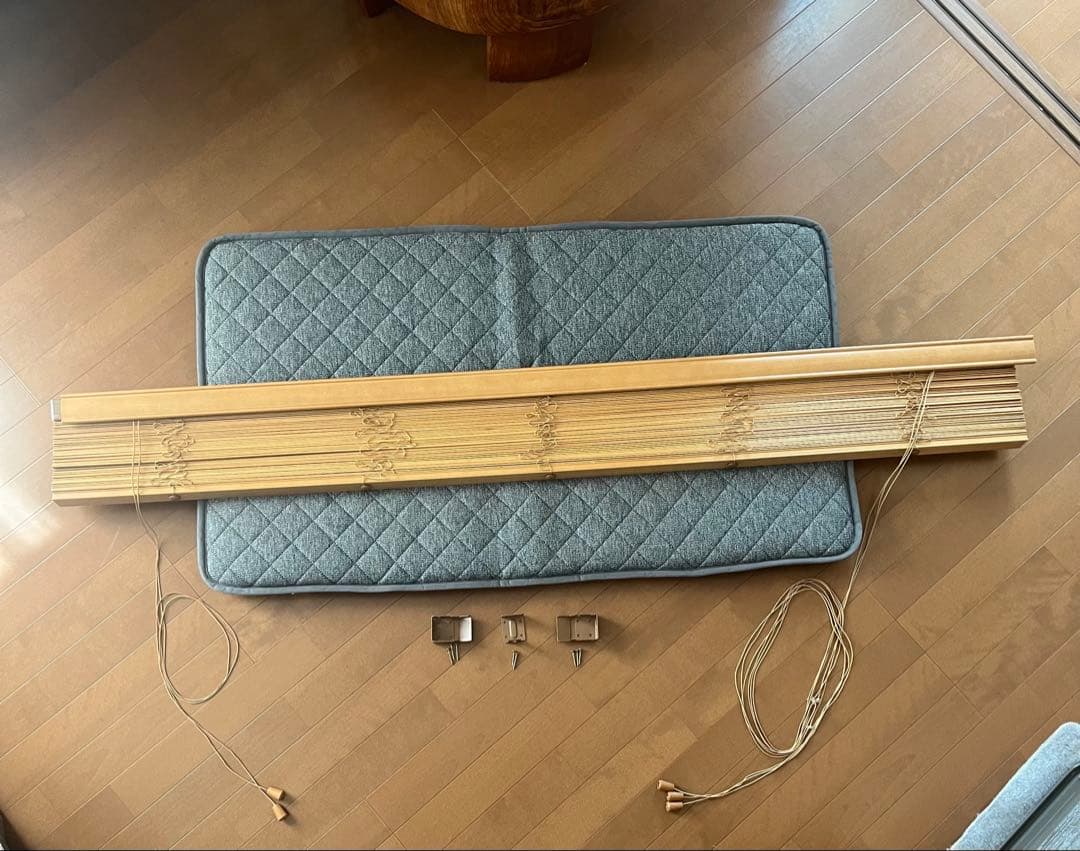 【手渡し可】ウッドブラインド （幅170cm×高さ150cm ）木製ブラインド