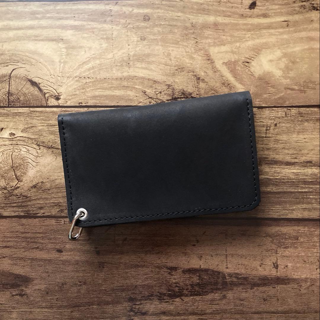 【r.d.o.k】ミドルトラッカーウォレット3層 ブラック アポロコンチョ