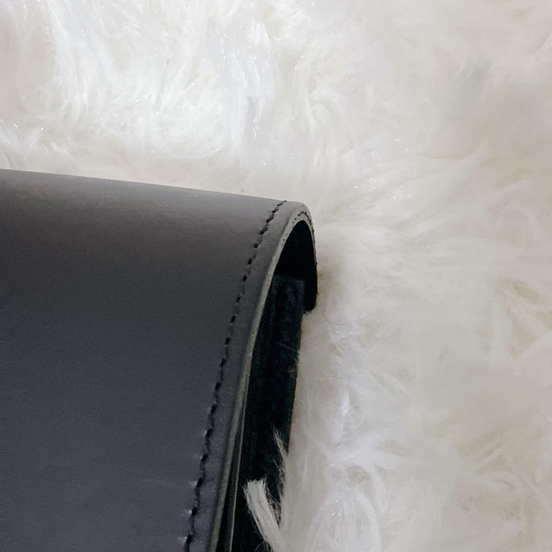 ミミベリー へべ 2way ショルダーバッグ レザー ブラック ターンロック