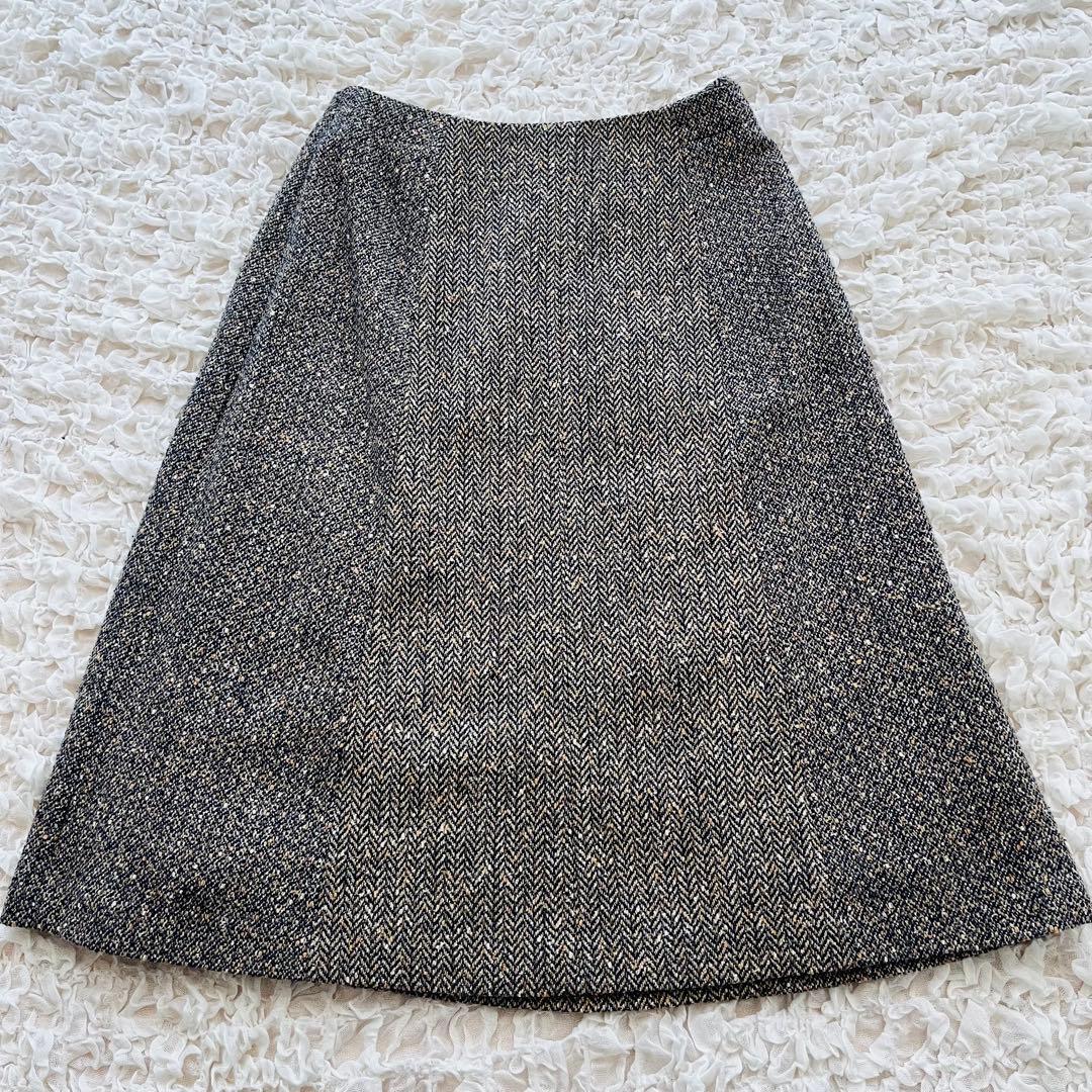 【Miyu】タグ付 SCAPA スカートスーツ セットアップ ツイード