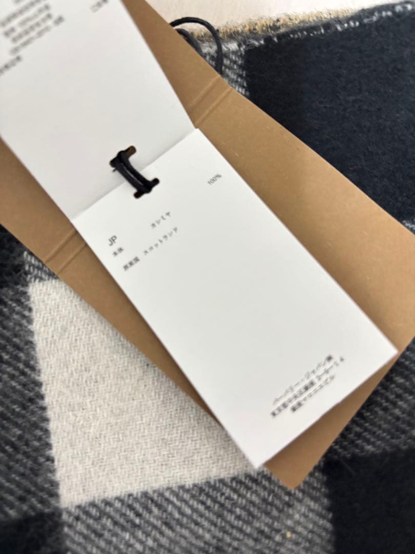 バーバリー リバーシブルカシミヤマフラー