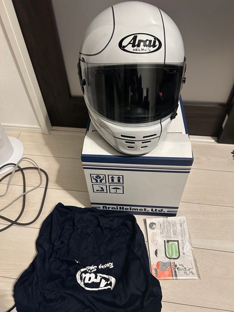 Arai ラパイドネオ46works フルフェイスヘルメット ホワイトMサイズ