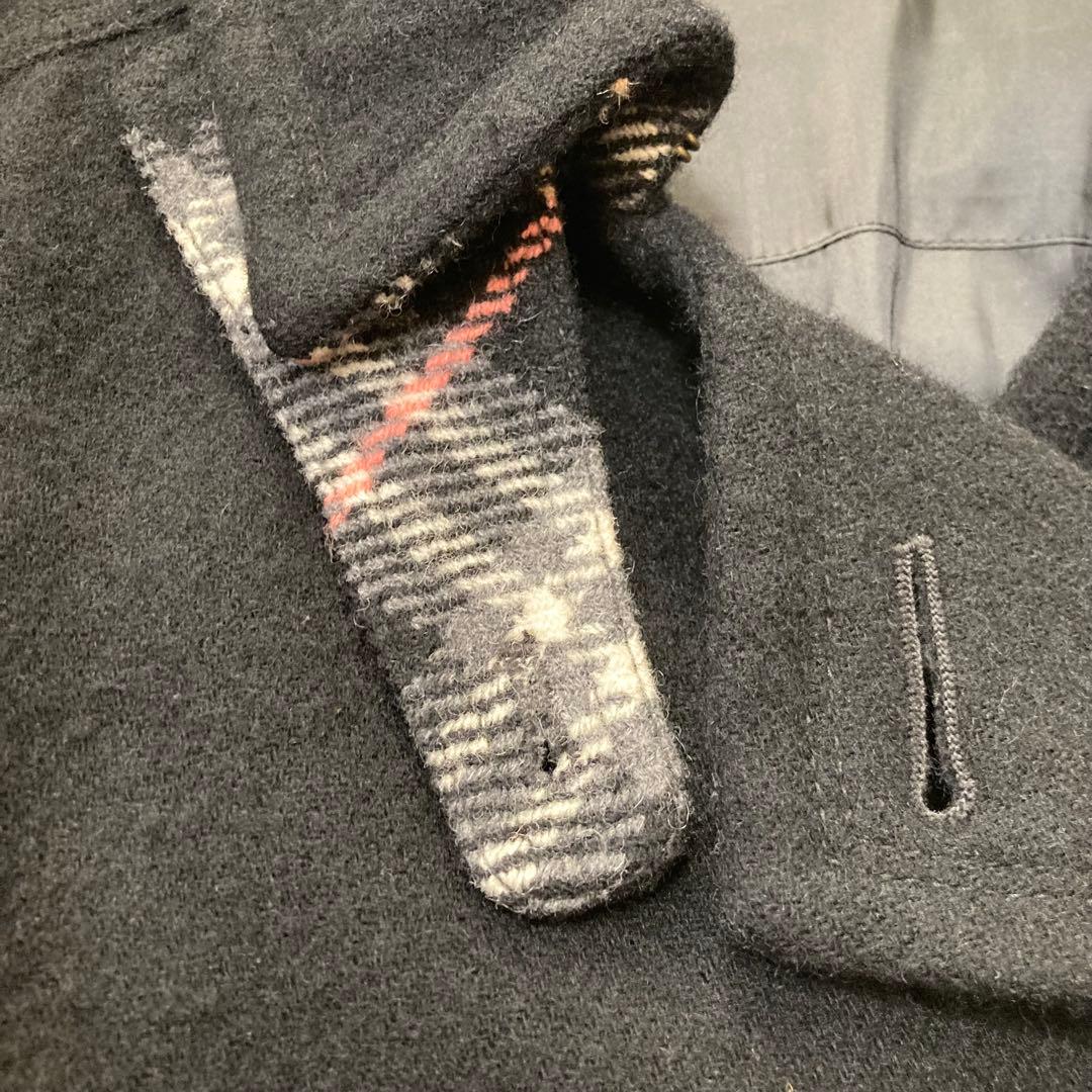 Ⓜ️ 　バーバリーブルーレーベル　金ボタン　ピーコート　ナポレオン　ウール