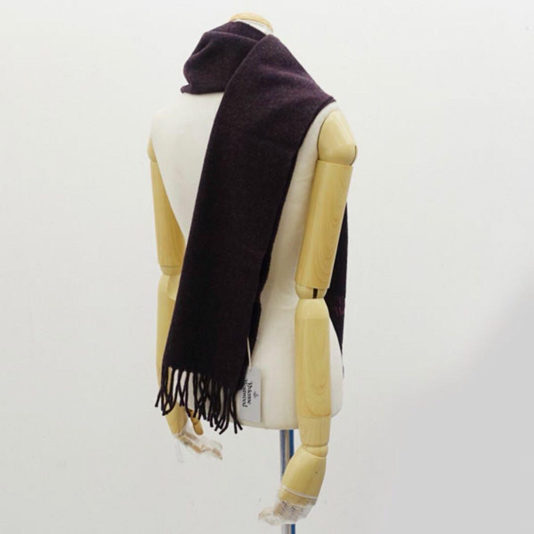 【正規品】Vivienne Westwood フリースマフラー バーガンディ 紫