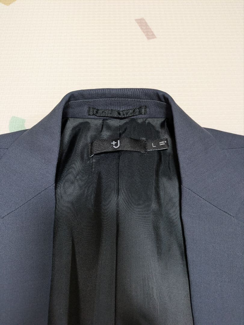 ユニクロ +J ダークグレー シングルブレスト スーツセットアップ