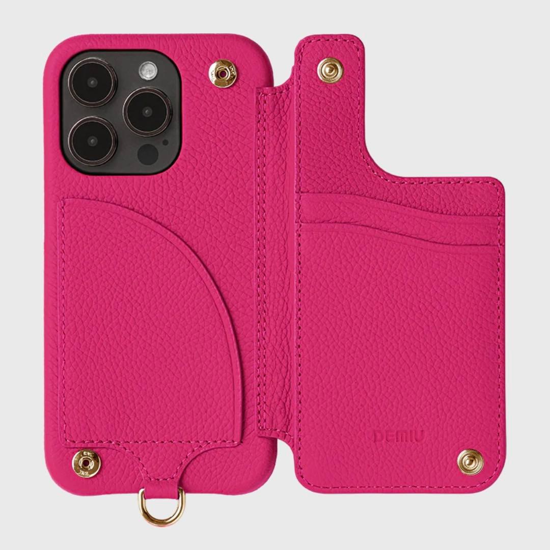 demiu iPhoneケース　ストラップ付き　iPhone14pro