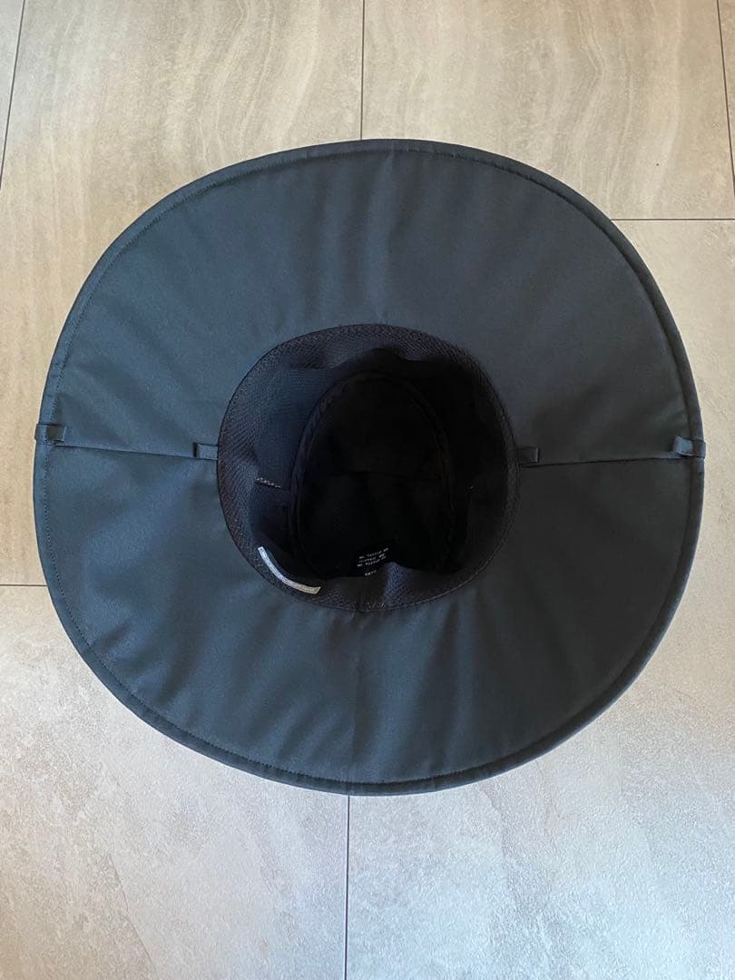 【美品】サンバリア100 ナチュラル・テープハット ブラック