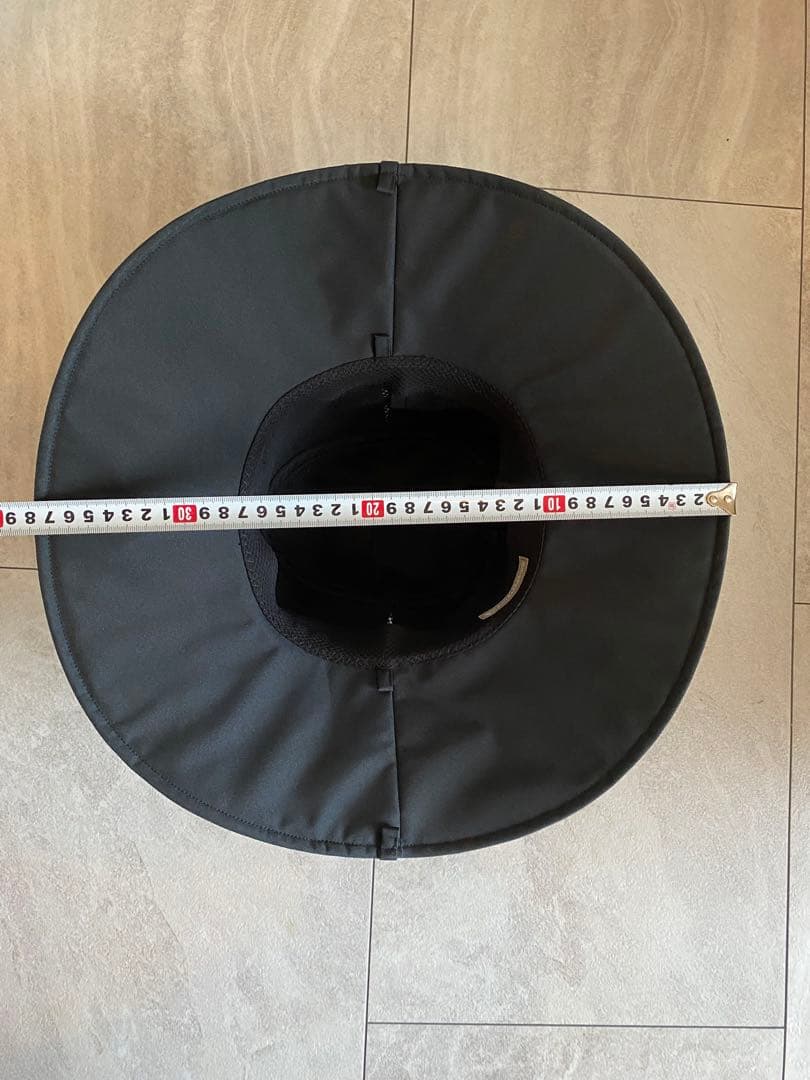 【美品】サンバリア100 ナチュラル・テープハット ブラック