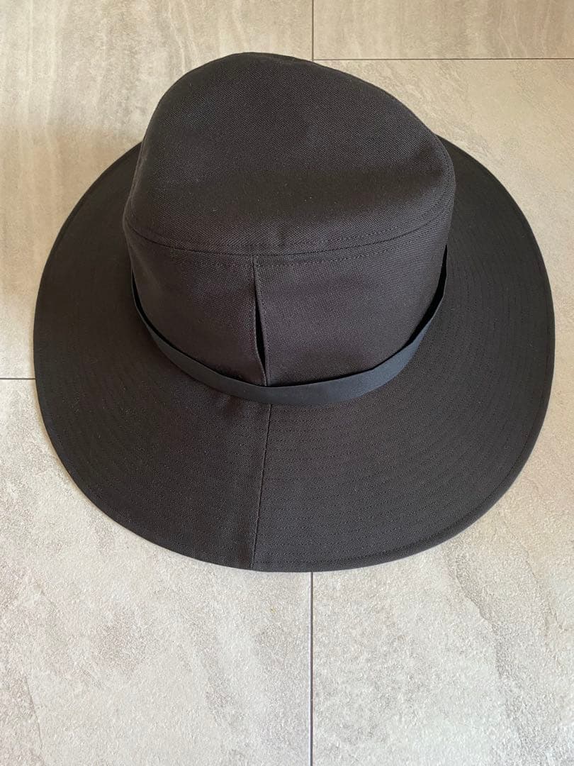 【美品】サンバリア100 ナチュラル・テープハット ブラック