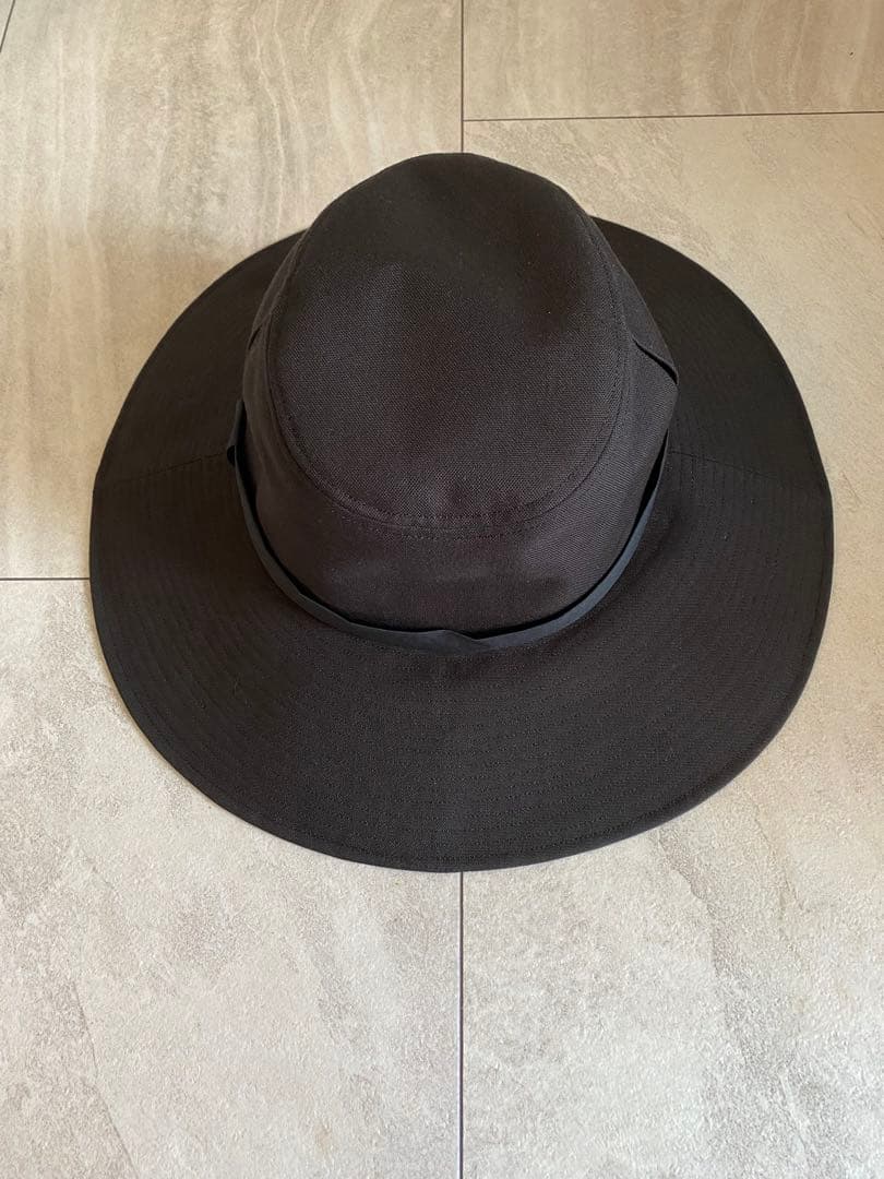 【美品】サンバリア100 ナチュラル・テープハット ブラック