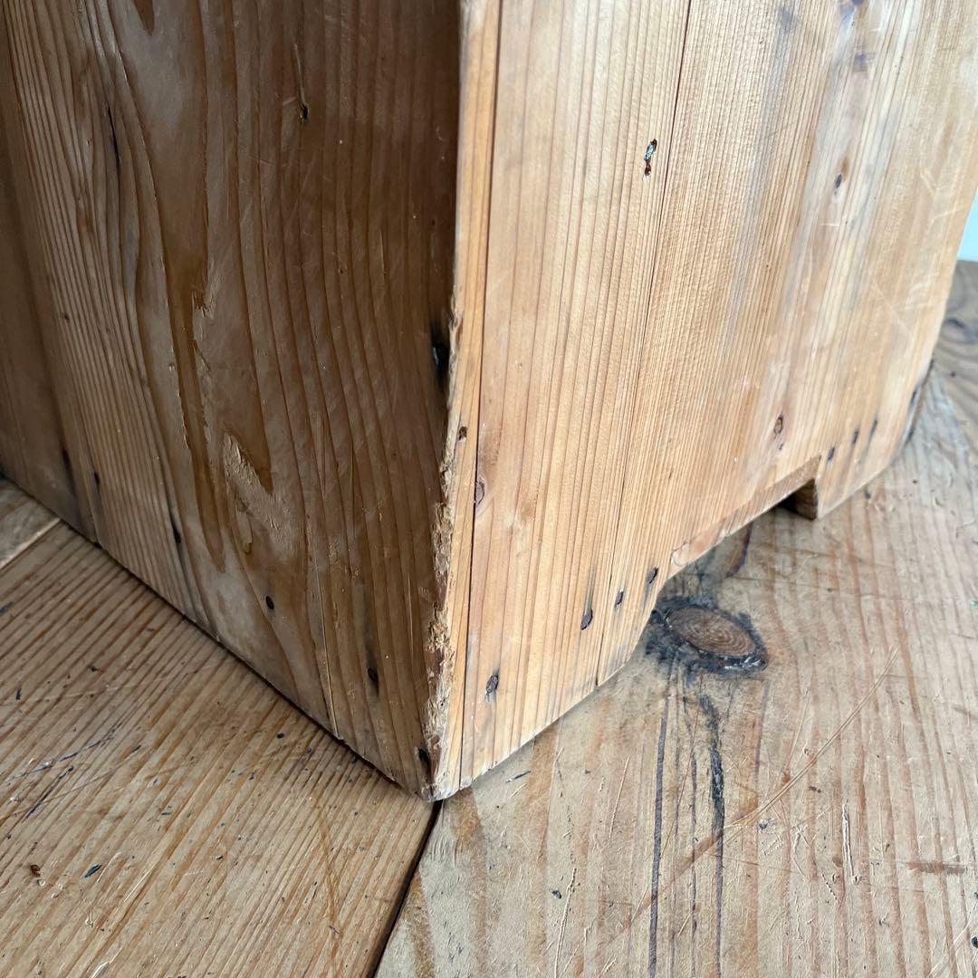 アンティーク 仕切り棚 チェスト 食器棚 書類棚 無垢材 無塗装