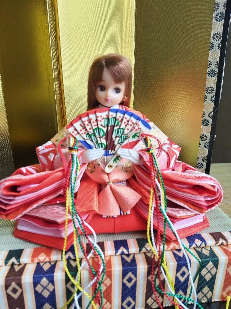 雛人形　リカちゃん 　はると君　親王雛セット　リメイク品　②