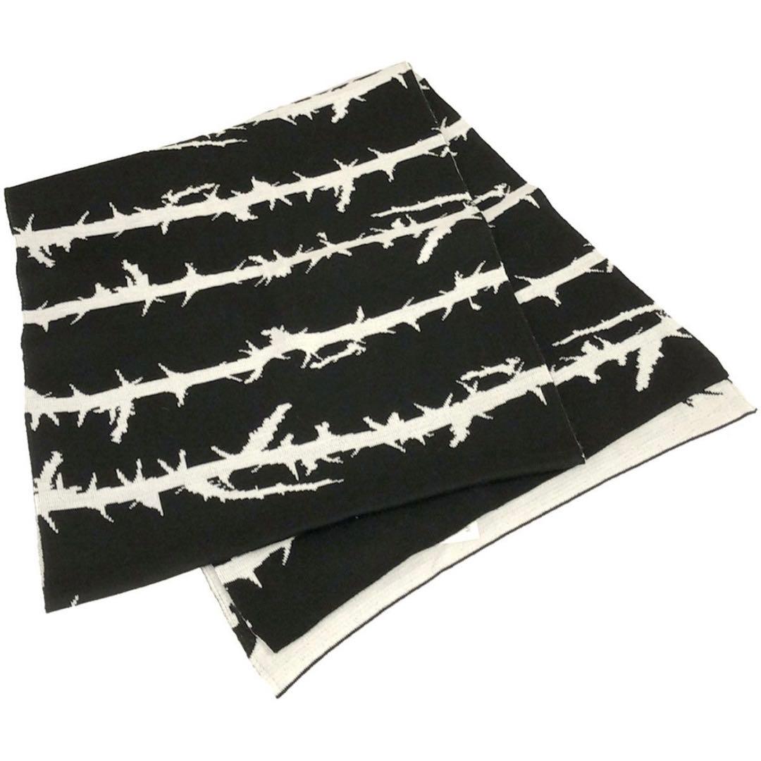 アンダーカバー イバラ ワイヤー柄 ジャガード ニット 大判 ストール マフラー