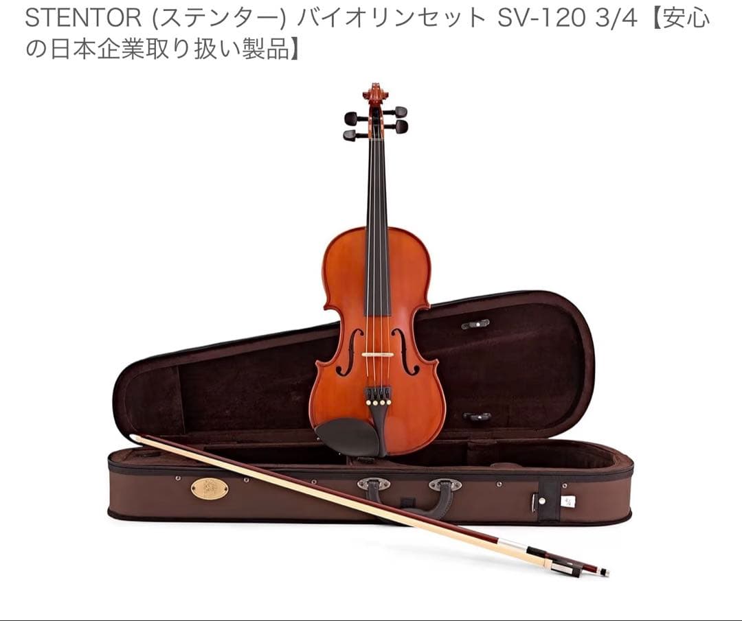 STENTOR (ステンター) バイオリンセット SV-120 4/4
