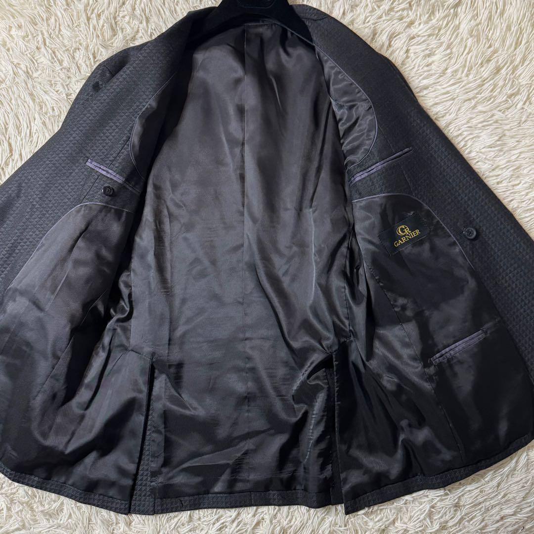 【美品】ガルニエ　ダブル　3ピース　セットアップ　Lサイズ