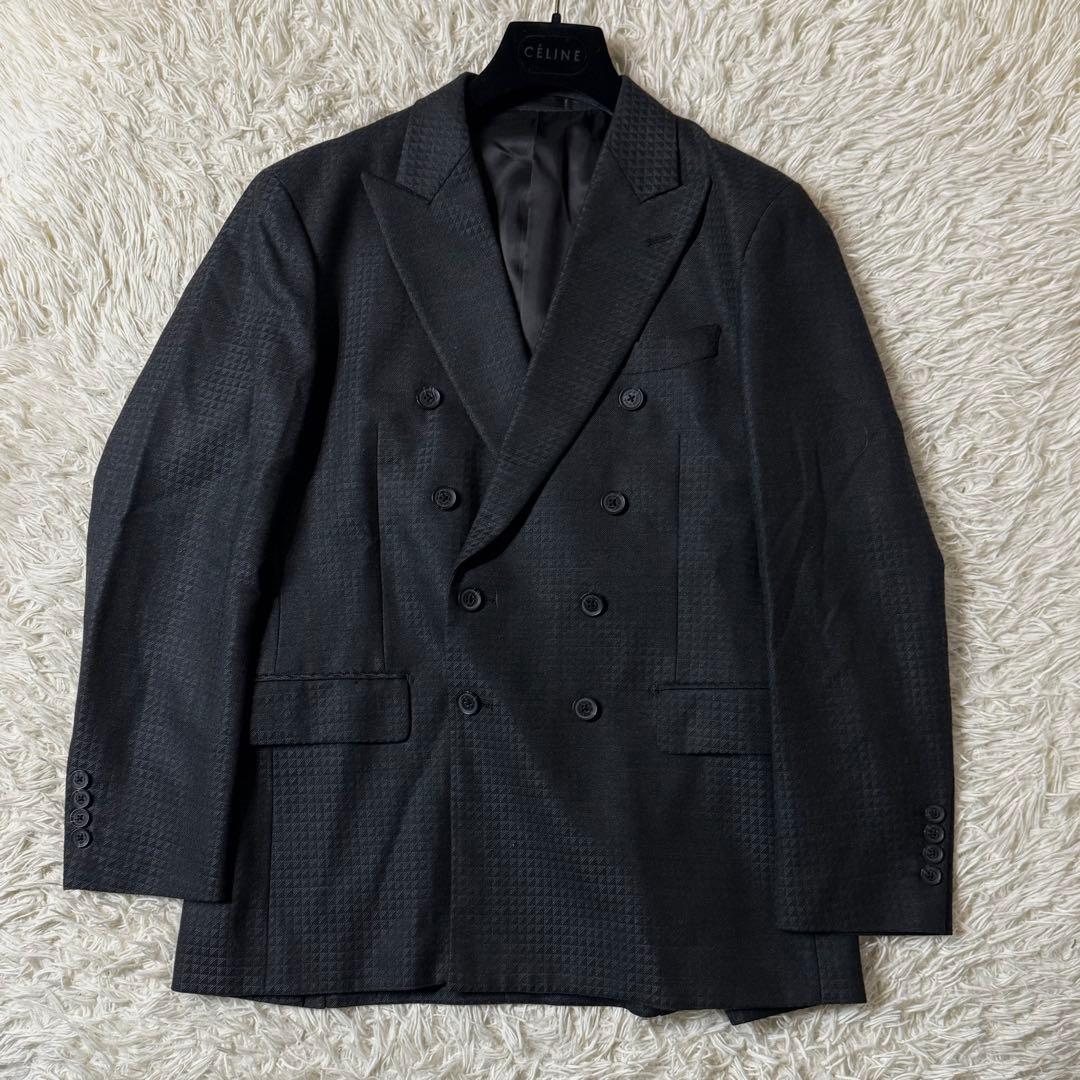 【美品】ガルニエ　ダブル　3ピース　セットアップ　Lサイズ