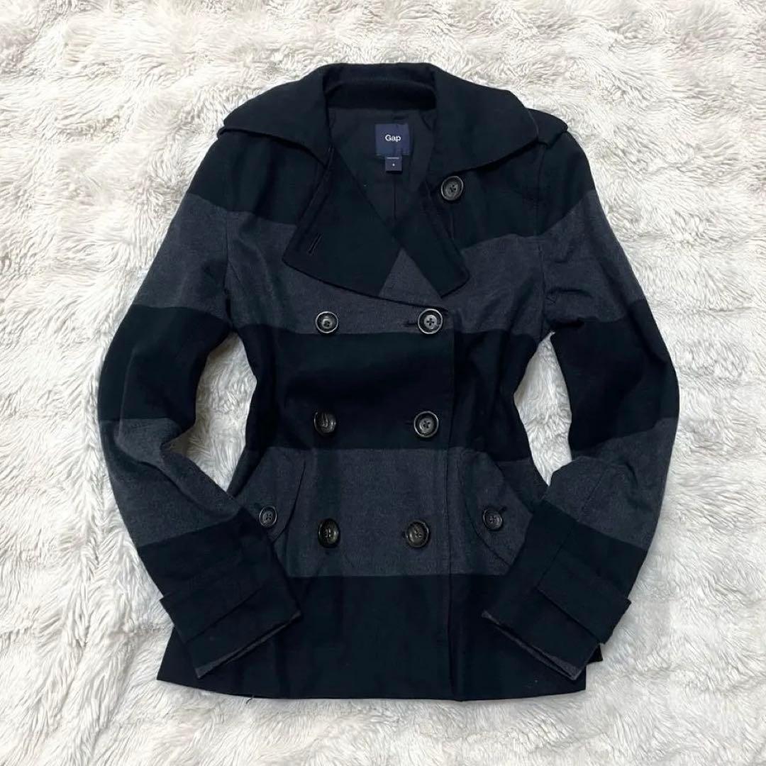 00s y2k 平成ギャル GAP ボーダー ピーコート グランジパンクロック