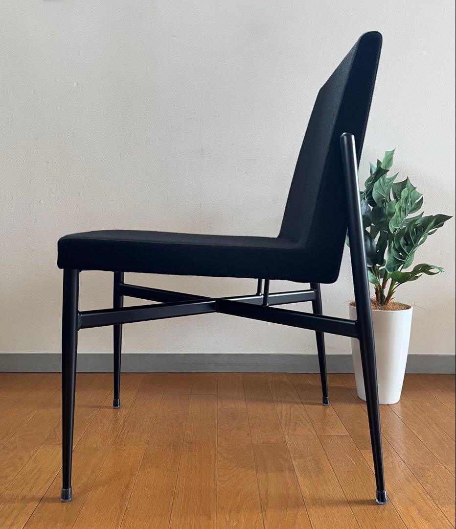 sogokagu 相合家具　クーペST チェア　3脚セット　モダン　カフェ　黒