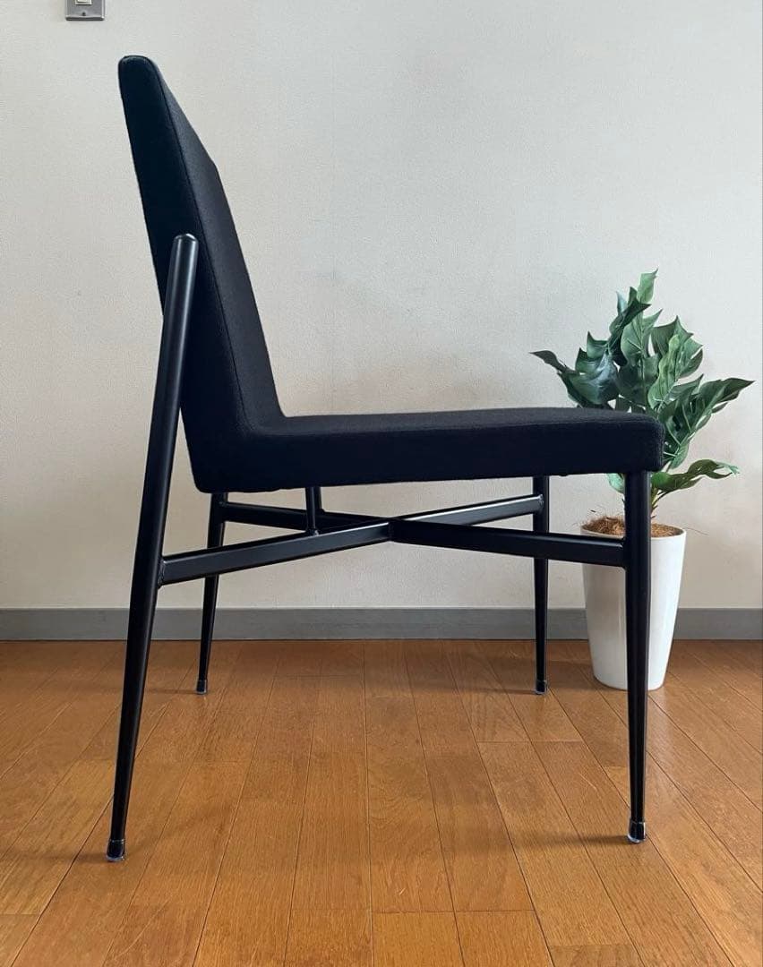 sogokagu 相合家具　クーペST チェア　3脚セット　モダン　カフェ　黒