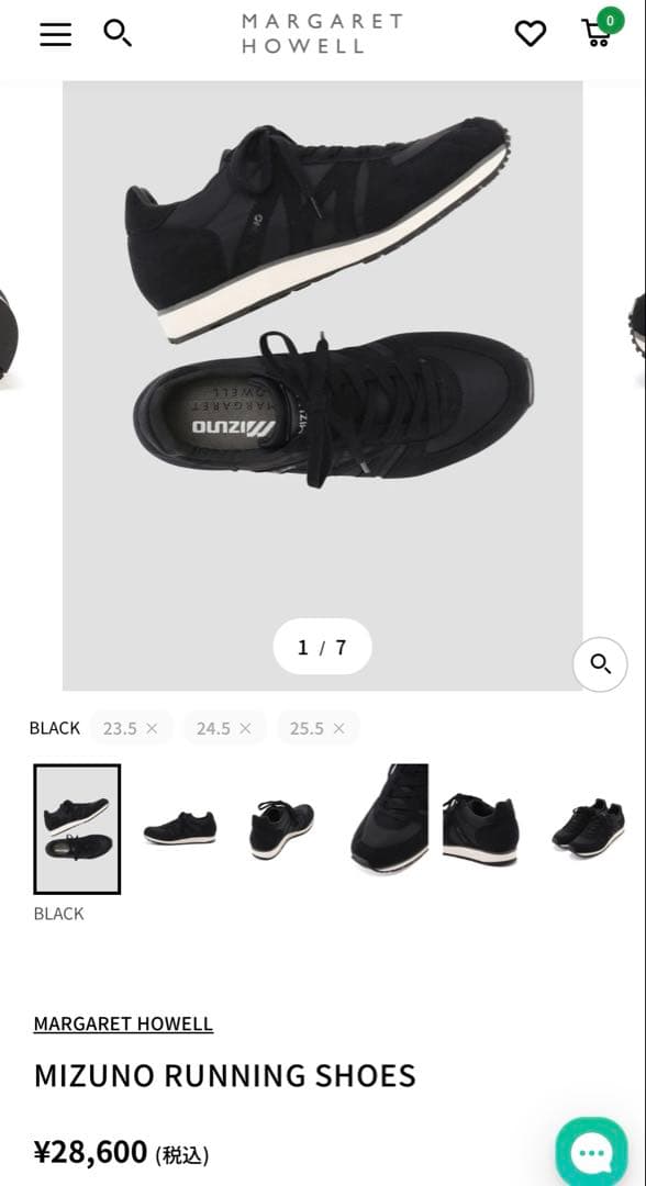 MIZUNO FOR MARGARET HOWELL マーガレット ハウエル23