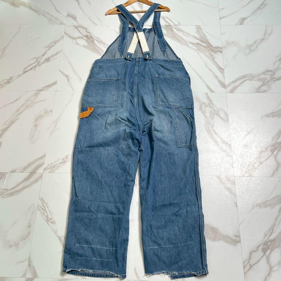 美品✨chimala 8OZ DENIM OVERALL ペンキ ユーズド加工