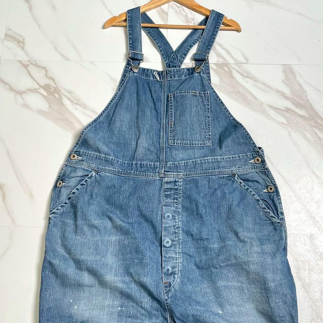 美品✨chimala 8OZ DENIM OVERALL ペンキ ユーズド加工