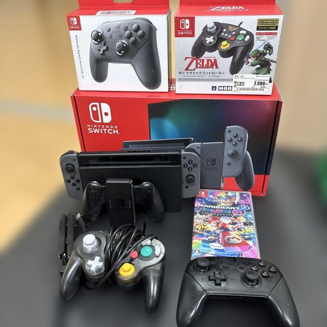 ニンテンドースイッチ マリオカート8デラックス 純正プロコン GCコン セット