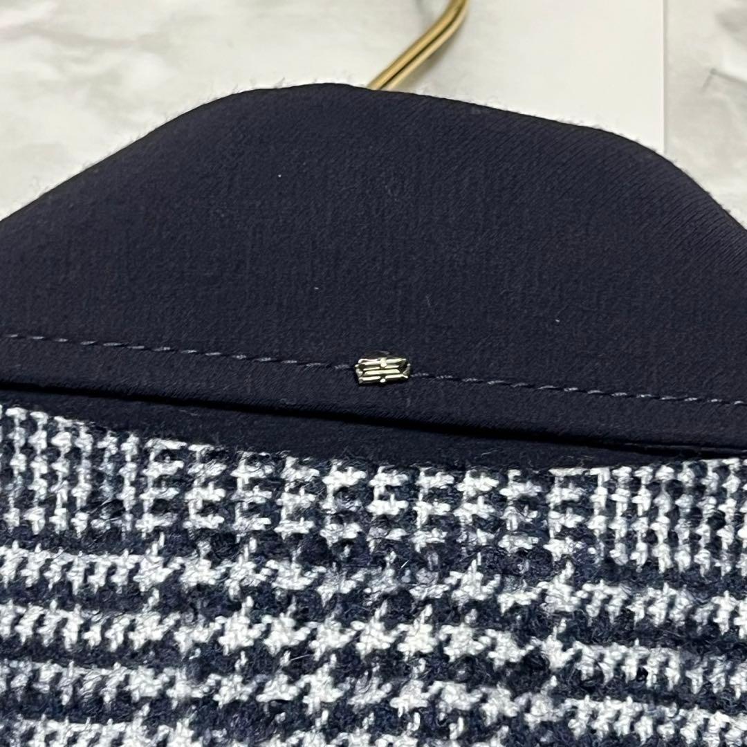 【美品】スポーツマックス　クチートアマーノ　チェスターコート　ゴートレザー　紺