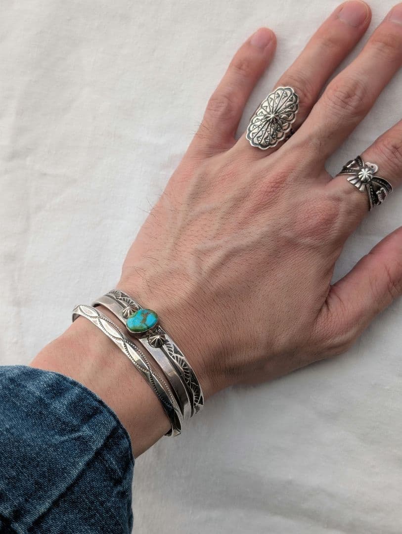 【Navajo】Elaine Taheバングル シルバー925 ナバホ