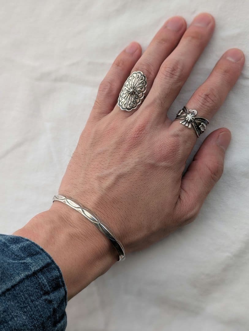 【Navajo】Elaine Taheバングル シルバー925 ナバホ