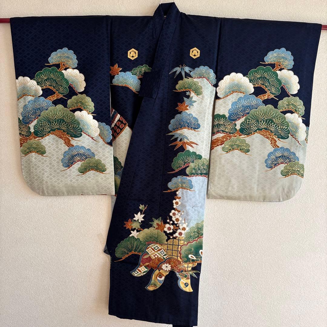 No.3 正絹　男の子お祝い着　のしめ　七五三