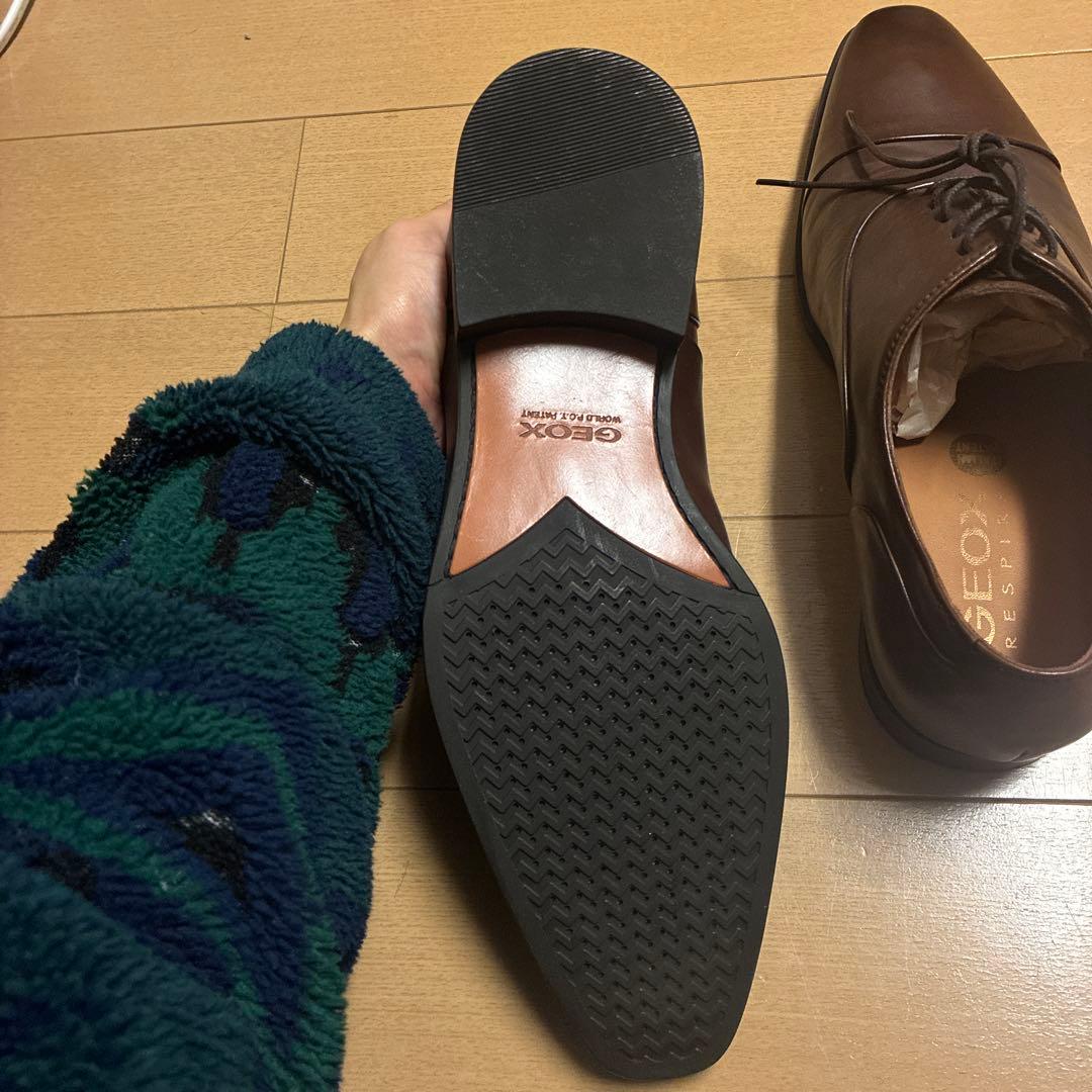 ダークブラウン レザーシューズ
