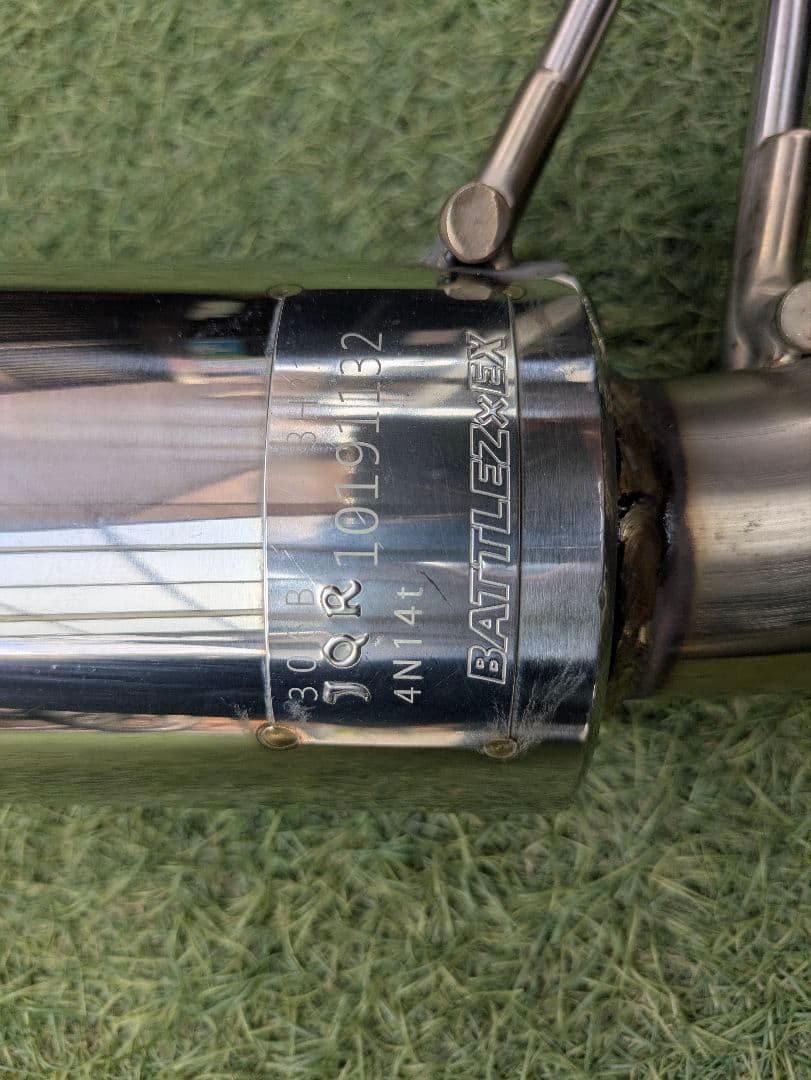 デリカD5　後期　JAOS BATTLEZ マフラー ZS-2 チタンカラー