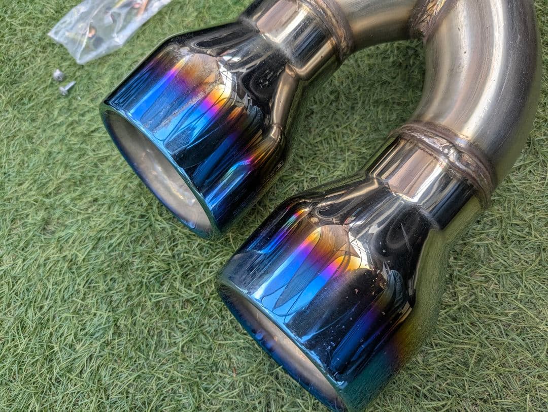 デリカD5　後期　JAOS BATTLEZ マフラー ZS-2 チタンカラー