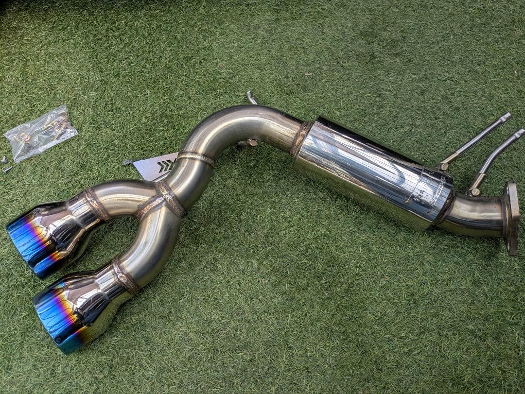 デリカD5　後期　JAOS BATTLEZ マフラー ZS-2 チタンカラー