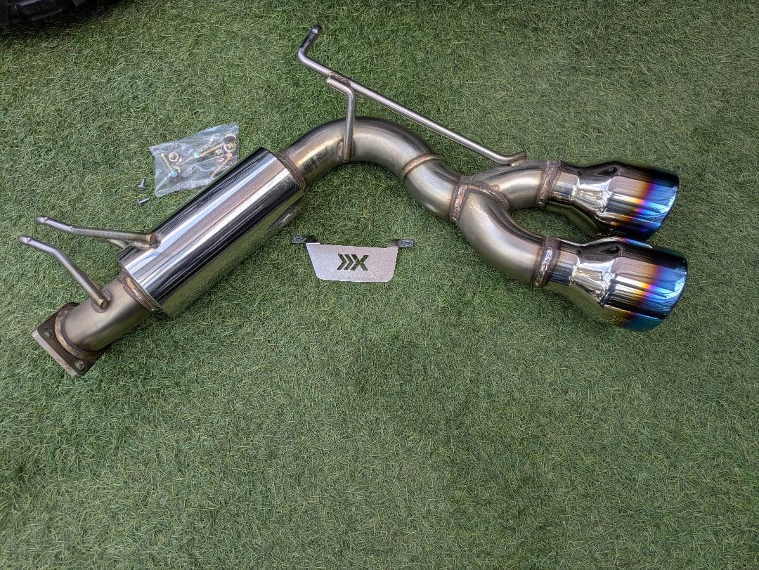 デリカD5　後期　JAOS BATTLEZ マフラー ZS-2 チタンカラー