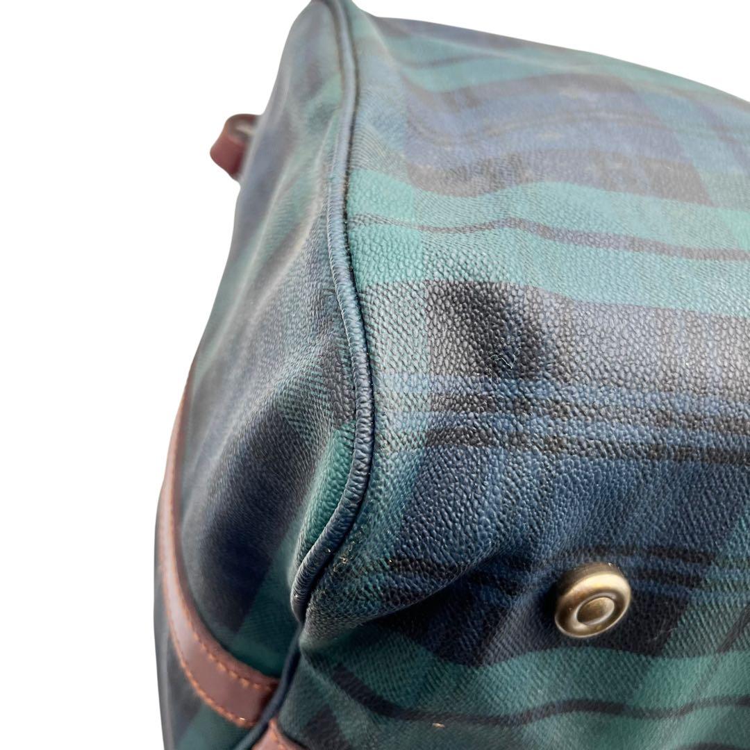 【ブラシ・南京錠付き】RALPH LAUREN ボストンバッグ レザー